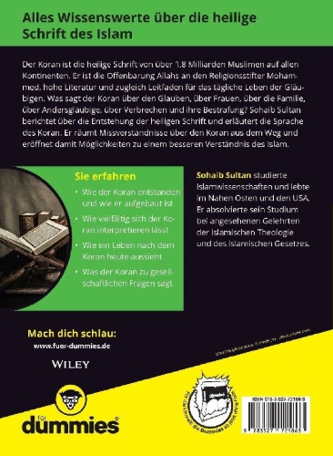 Buchcover und Innenansicht für das Buch: Koran für Dummies
