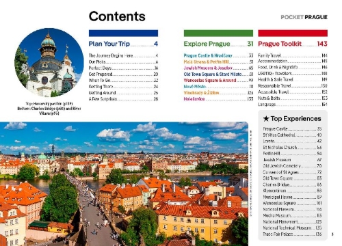 Buchcover und Innenansicht für das Buch: Lonely Planet Pocket Prague