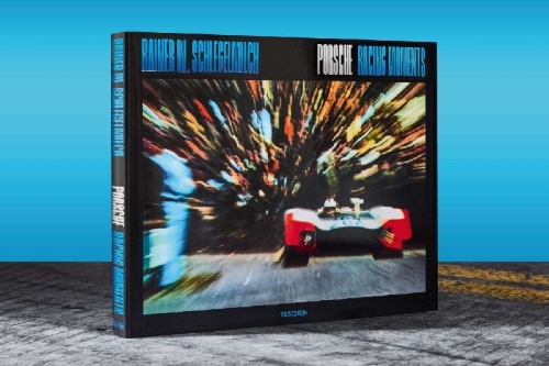 Buchcover und Innenansicht für das Buch: Rainer W. Schlegelmilch. Porsche Racing Moments