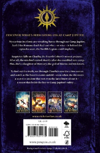 Buchcover und Innenansicht für das Buch: Camp Jupiter Classified