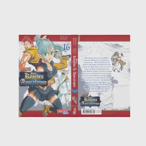 Buchcover und Innenansicht für das Buch: Mokushiroku no yonkishi