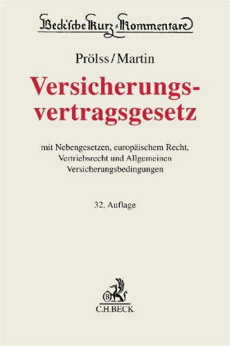 Buchcover und Innenansicht für das Buch: Versicherungsvertragsgesetz. VVG