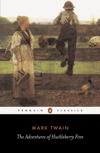 Buchcover und Innenansicht für das Buch: The Adventures of Huckleberry Finn