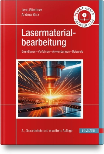 Buchcover und Innenansicht für das Buch: Lasermaterialbearbeitung
