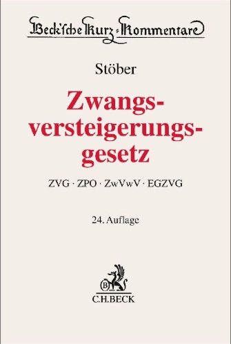 Buchcover und Innenansicht für das Buch: Zwangsversteigerungsgesetz. ZVG