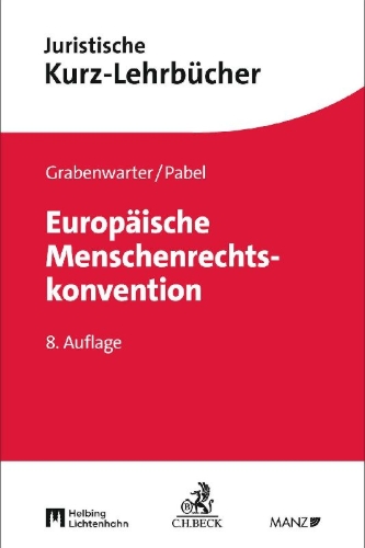 Buchcover und Innenansicht für das Buch: Europäische Menschenrechtskonvention