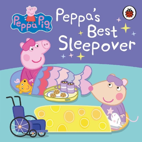 Buchcover und Innenansicht für das Buch: Peppa Pig: Peppa's Best Sleepover