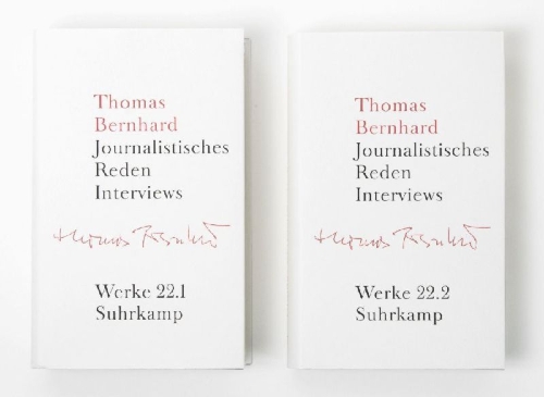 Buchcover und Innenansicht für das Buch: Werke 22. Journalistisches Reden Interviews