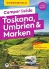 Buchcover und Innenansicht für das Buch: MARCO POLO Camper Guide Toskana, Umbrien & Marken