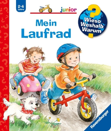 Buchcover und Innenansicht für das Buch: Wieso? Weshalb? Warum? junior, Band 37: Mein Laufrad