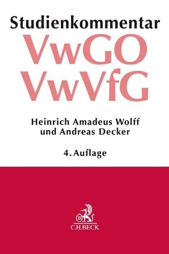 Buchcover und Innenansicht für das Buch: Verwaltungsgerichtsordnung (VwGO) Verwaltungsverfahrensgesetz (VwVfG)