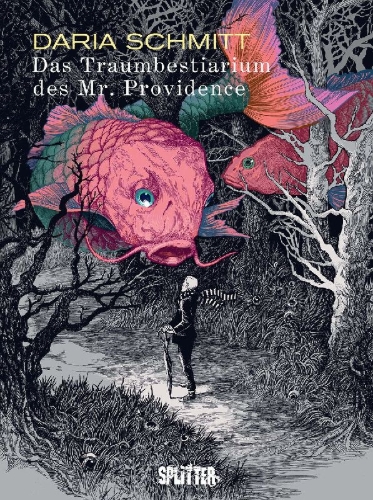 Buchcover und Innenansicht für das Buch: Das Traumbestiarium des Mr. Providence