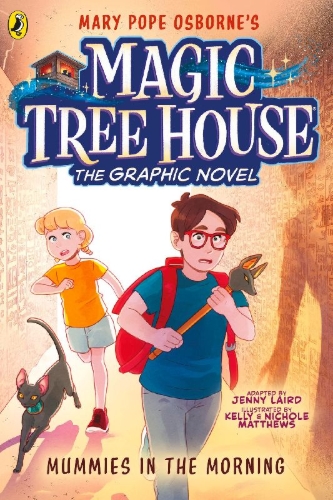 Buchcover und Innenansicht für das Buch: Magic Tree House: Mummies in the Morning