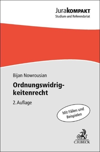 Buchcover und Innenansicht für das Buch: Ordnungswidrigkeitenrecht