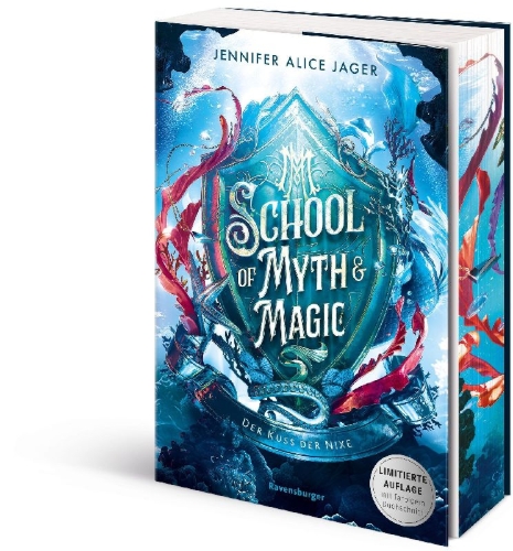 Buchcover und Innenansicht für das Buch: School of Myth & Magic, Band 1 - Der Kuss der Nixe
