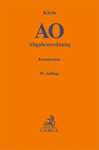 Buchcover und Innenansicht für das Buch: Abgabenordnung. AO