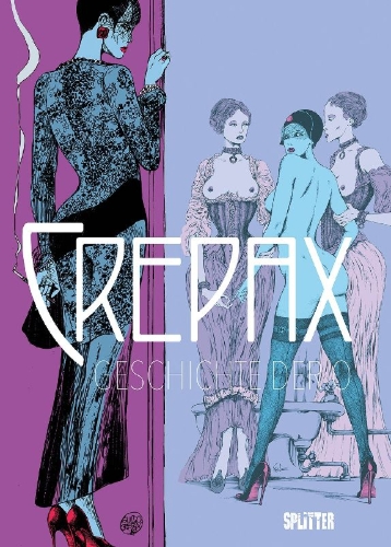 Buchcover und Innenansicht für das Buch: Crepax: Histoire d'O