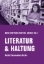 Buchcover und Innenansicht für das Buch: LITERATUR & HALTUNG