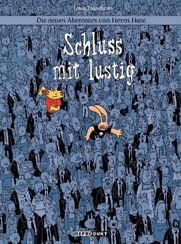 Buchcover und Innenansicht für das Buch: Die neuen Abenteuer von Herrn Hase 7: Schluss mit lustig