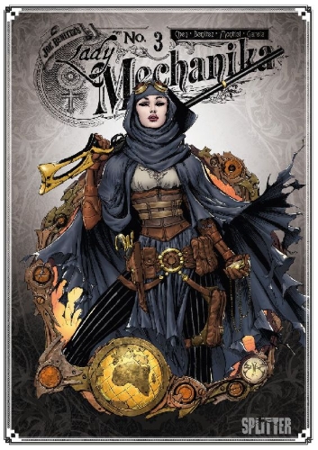 Buchcover und Innenansicht für das Buch: Lady Mechanika