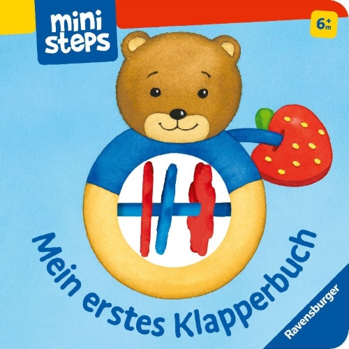 Buchcover und Innenansicht für das Buch: ministeps: Mein erstes Klapperbuch
