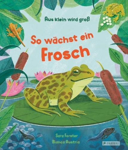 Buchcover und Innenansicht für das Buch: Watch me grow: Frogs