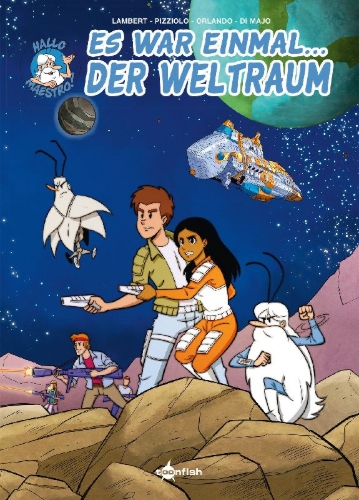 Buchcover und Innenansicht für das Buch: La revanche des humanoides (Il etait une fois... l'espace)