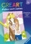 Buchcover und Innenansicht für das Buch: CreArt Malen nach Zahlen ab 7: Pferdeträume
