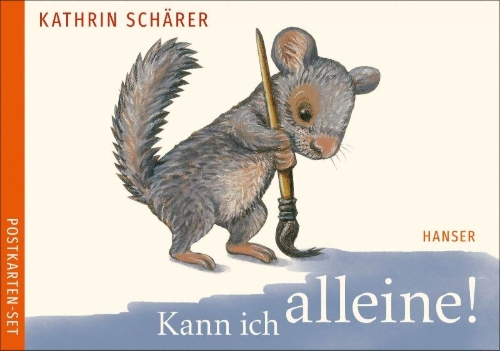 Buchcover und Innenansicht für das Buch: Kann ich alleine! Postkarten-Set