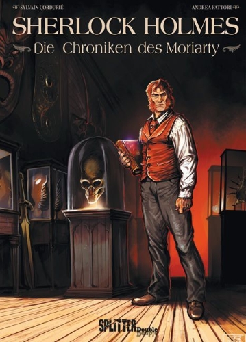 Buchcover und Innenansicht für das Buch: Sherlock Holmes - Les chroniques de Moriarty