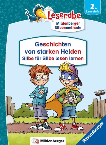 Buchcover und Innenansicht für das Buch: Leserabe Sonderausgaben - Geschichten von starken Helden - Silbe für Silbe lesen lernen