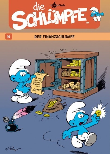 Buchcover und Innenansicht für das Buch: Les Schtroumpfs