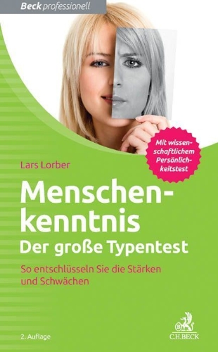 Buchcover und Innenansicht für das Buch: Menschenkenntnis - Der große Typentest