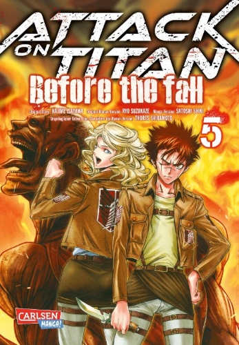 Buchcover und Innenansicht für das Buch: Shingeki no Kyojin - Before the Fall
