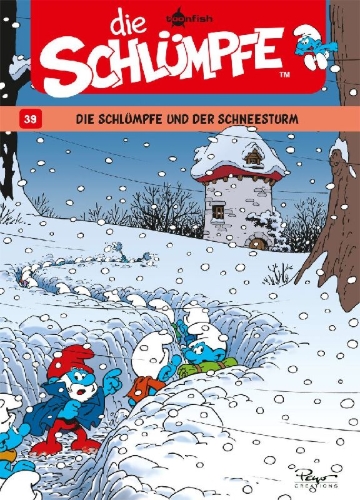 Buchcover und Innenansicht für das Buch: Die Schlümpfe. Band 39