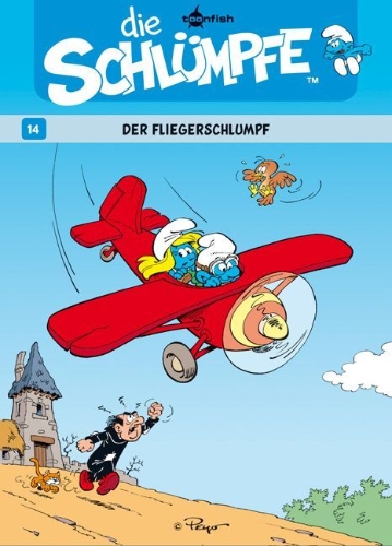 Buchcover und Innenansicht für das Buch: Les Schtroumpfs