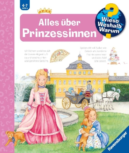 Buchcover und Innenansicht für das Buch: Wieso? Weshalb? Warum?, Band 15: Alles über Prinzessinnen