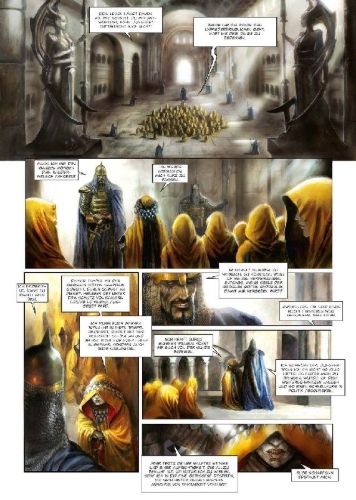 Buchcover und Innenansicht für das Buch: Die Kathedrale des Abgrunds. Band 1