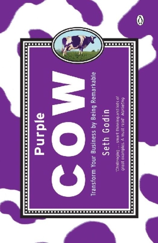Buchcover und Innenansicht für das Buch: Purple Cow
