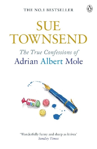 Buchcover und Innenansicht für das Buch: The True Confessions of Adrian Albert Mole