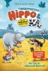 Buchcover und Innenansicht für das Buch: Tierdetektive Hippo & Ka - Wer fuhr im Hühnerstall Motorrad?