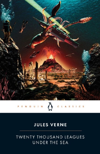 Buchcover und Innenansicht für das Buch: Twenty Thousand Leagues Under the Sea