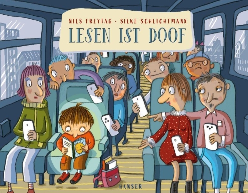Buchcover und Innenansicht für das Buch: Lesen ist doof