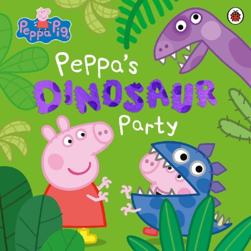 Buchcover und Innenansicht für das Buch: Peppa Pig: Peppa's Dinosaur Party