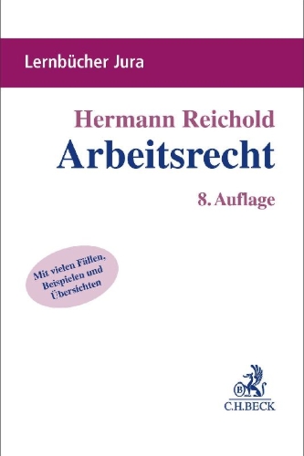Buchcover und Innenansicht für das Buch: Arbeitsrecht
