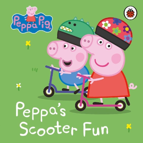 Buchcover und Innenansicht für das Buch: Peppa Pig: Peppa's Scooter Fun