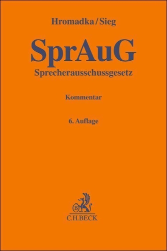 Buchcover und Innenansicht für das Buch: Sprecherausschussgesetz. SprAuG