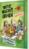 Buchcover und Innenansicht für das Buch: Bitte nicht öffnen: Lustig!