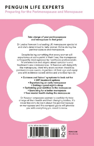 Buchcover und Innenansicht für das Buch: Preparing for the Perimenopause and Menopause
