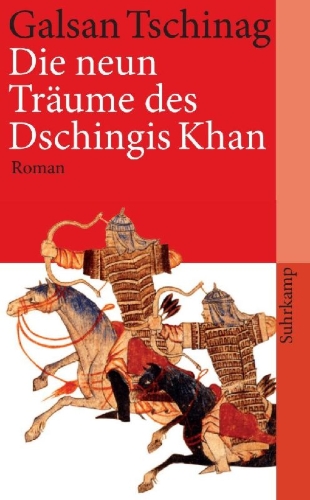 Buchcover und Innenansicht für das Buch: Die neun Träume des Dschingis Khan